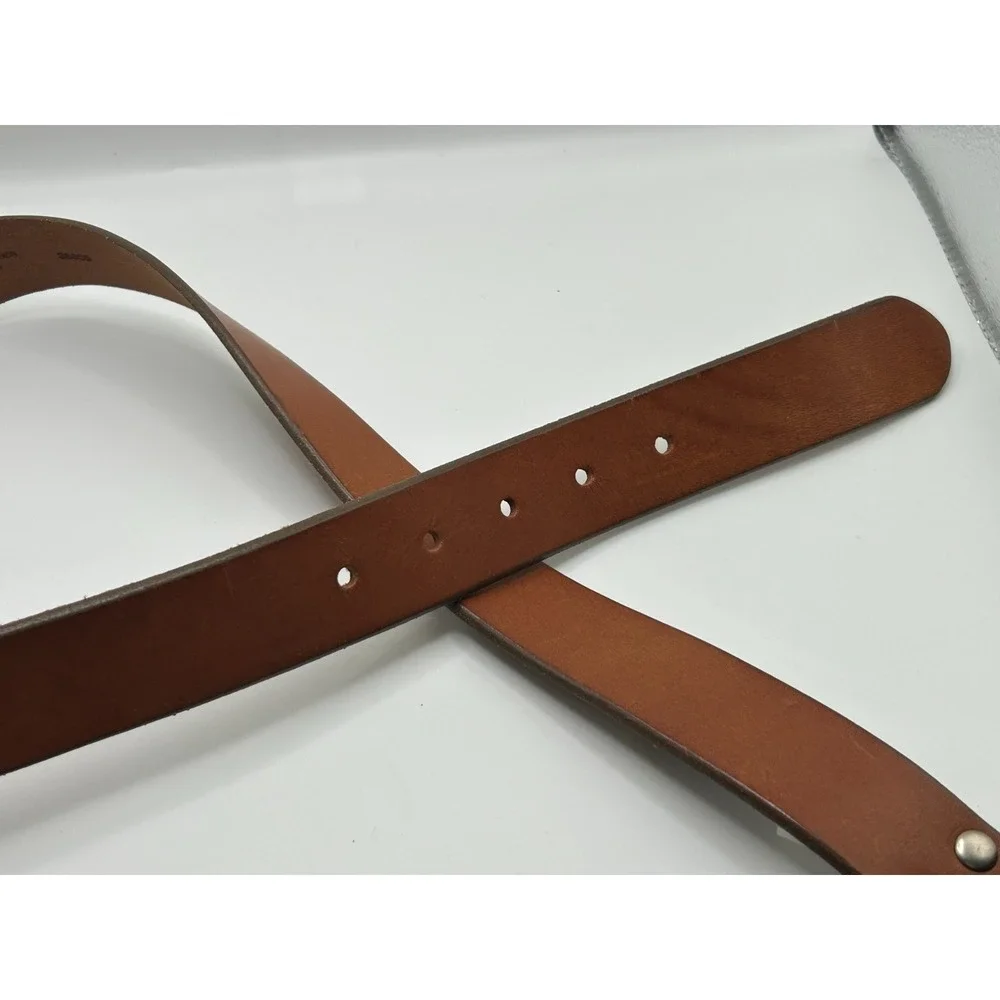J. Crew Mens Italian Leather Belt Size 30 Brown Classic‎ Preppy Everyday